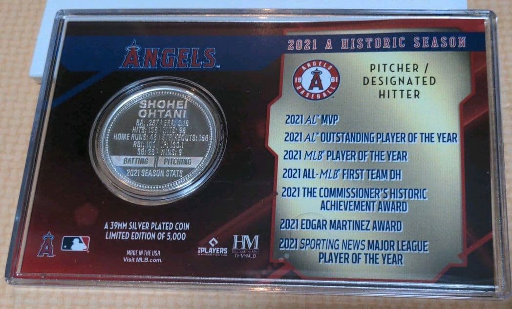 2021 大谷翔平 A HISTORIC SEASON シルバーカード