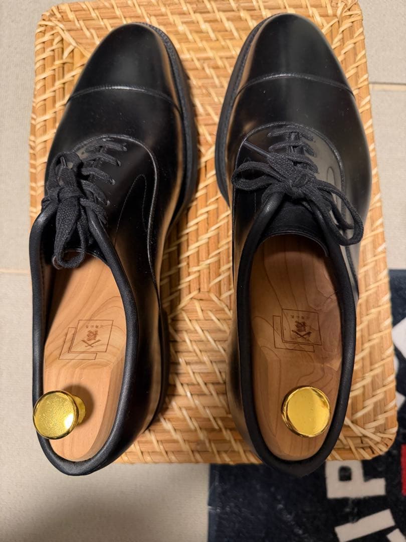 三陽山長 防水友二郎 7.5(25.5) シューツリー ラバーポリッシャー付