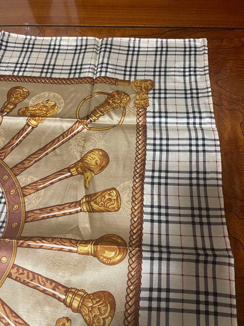 H*a様 Burberrys シルク&コットンハンカチ ーフ3枚セット