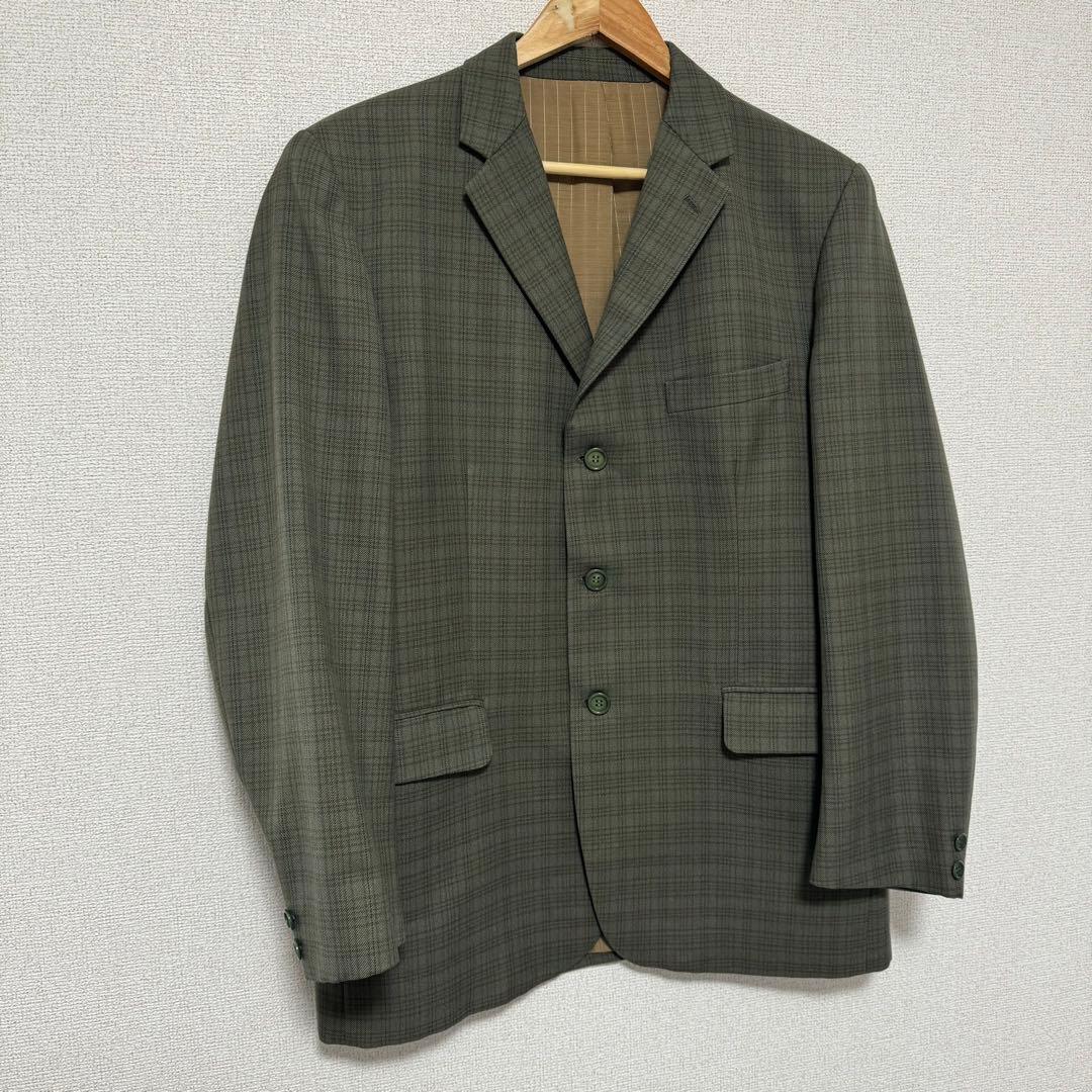 70s イタリア製 セットアップ 一点物 vintage チェック スーツ