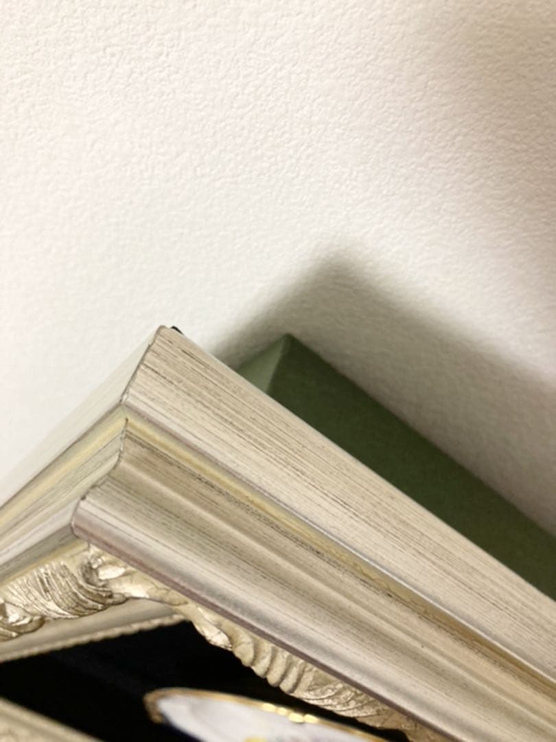 大型額装　壁掛け　ケーキプレート　チューリップブーケ　飾り皿　オブジェ　美術品