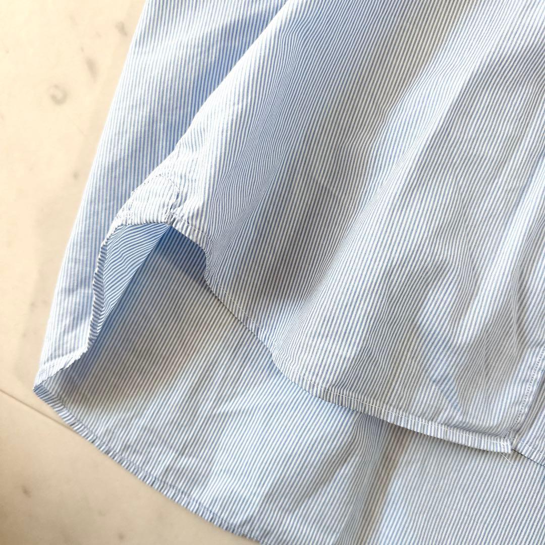 美品♪ドゥーズィエムクラス ワイヤーWASHシャツ ストライプシャツ 長袖 人気